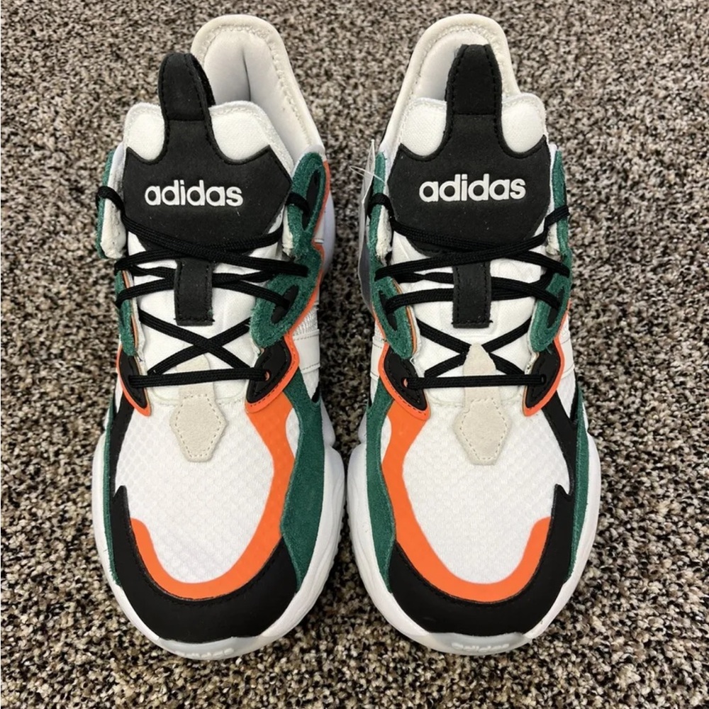 adidas Neo Nitrocharge White Black Green Orange  Men basketball Shoe GY3711 6.5